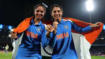 Smriti Mandhana and Harmanpreet Kaur (ICC Photo) ‘Ten years of your leadership have been fantastic’: Smriti Mandhana’s heartfelt message for Harmanpreet Kaur