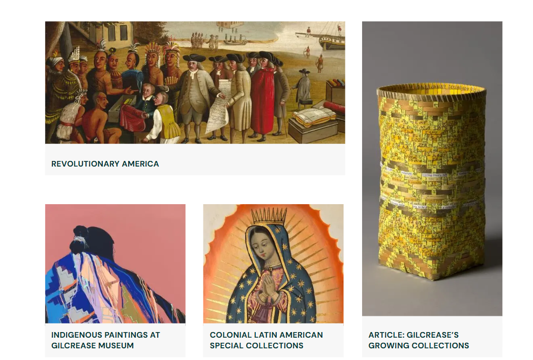 Some of the collection at Gilcrease museum