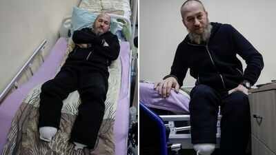 Kostiantyn Vlasenko, 49, had been stranded in a boiler room with severe injuries after a Russian drone strike. Ukrainian soldier cuts off his own foot to survive, rescued by drone after 8 months