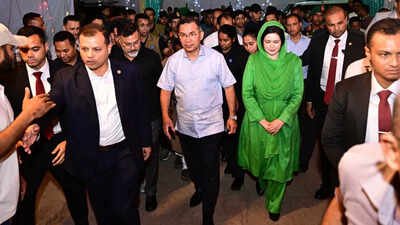 After visiting a Puja mandap in Rangpur, Tarique visited Dharmasabha Temple in Rajshahi before joining celebrations at JM Sen Hall in Rahmatganj, Chattogram, on Tuesday evening. Bangladesh PM Tarique Rahman visits 3 cities to extend Durga Puja greetings to Hindus