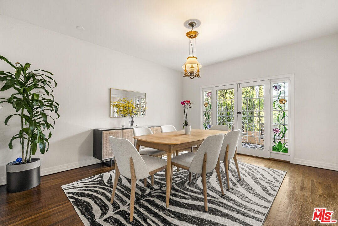 The dining area