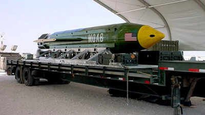 File photo: The GBU-43/B Massive Ordnance Air Blast (MOAB) bomb is pictured in this undated handout photo. What is the ‘Mother of All Bombs’? The massive US weapon in focus over Iran