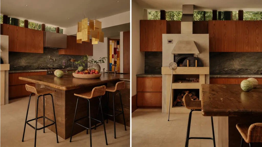 The Hollywood Hills home has undergone an extensive redesign since Jordan sold it.