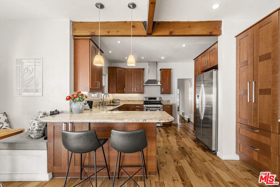 The kitchen and breakfast nook