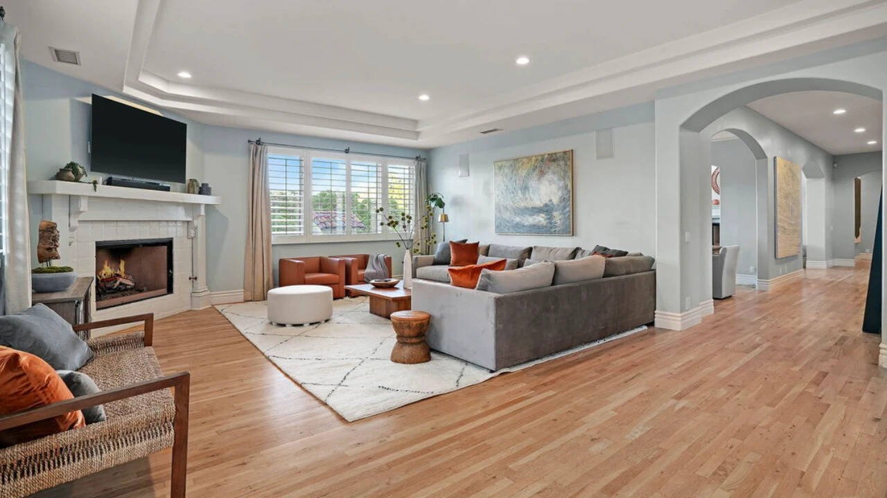 The living space with fireroom