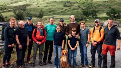 Kate Middleton climbed Britain's three highest peaks within 24 hours in June to support a cancer charity; four months later, she shared an unseen photo with William, their three children and mountain rescuers