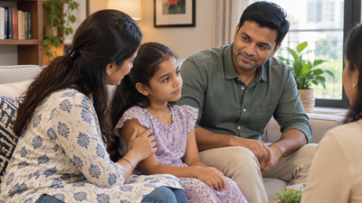 The way parents correct a child in front of relatives may influence how the child responds emotionally. Psychology says children may react differently when parents correct them in front of other people; here's what may be happening