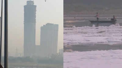Toxic foam returns to Yamuna as AQI touches 168 'Unhealthy' air, toxic white foam: Yamuna pollution resurfaces at Kalindi Kunj as Delhi-NCR AQI hits 168, GRAP-1 curbs remain in force