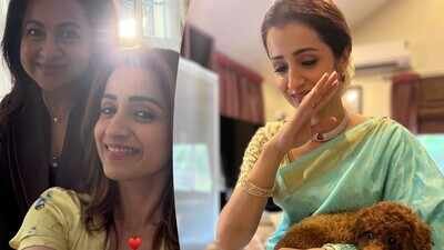 Trisha hides pendant with heart emoji in latest click with Radhika Sarathkumar, 'Karuppu' actress leaves fans guessing again