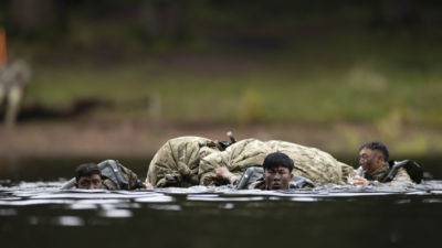 Soldiers crossing a water body during Cambrian Patrol, considered the toughest such exercise on the planet. (Image credit: British Army) Assam Regiment bags gold at world's toughest patrol exercise