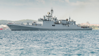 INS Trishul in the French port of Toulon, as part of Exercise Varuna. (Image credit: French Navy) From Atlantic to Pacific: Indian Navy warships are making their presence felt across three continents