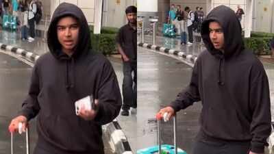 Vaibhav Sooryavanshi warns paps (Screengrabs) 'Reel ke chakkar mein thuk jaoge': Vaibhav Sooryavanshi's warning to paps goes viral - Watch