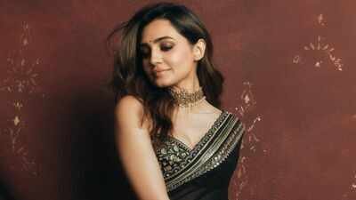 Vedika Pinto stuns in a black Anita Dongre embroidered saree worth Rs 2.2 lakh (Image Credits Instagram) 'Musafir Cafe' star Vedika Pinto stuns in a black Anita Dongre embroidered saree worth Rs 2.2 lakh, says ‘Diwali came early this year’