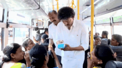 CM Vijay personally handed out free tickets to women. Watch: Tamil Nadu CM Vijay plays bus conductor, hands out tickets after expanding free travel scheme