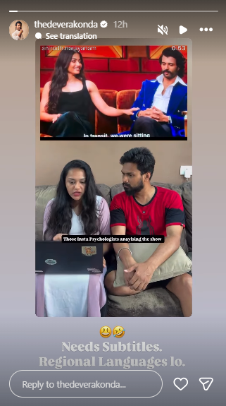 Vijay's IG post