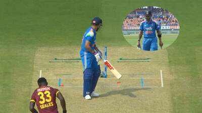 Virat Kohli (Image credit: Agencies) Virat Kohli left stunned as Jayden Seales uproots middle stump for golden duck - WATCH