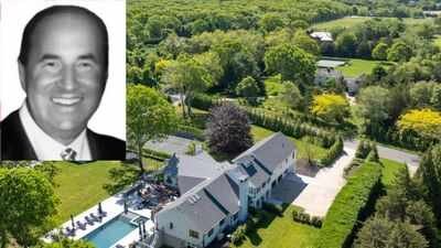 Photo credit (L-R): The Real Deal; Google Maps street view Vitamin Shoppe founder Jeffrey Horowitz assembled a 3.5-acre Hamptons estate for about $2.7 million in the 1990s and built a private nine-hole golf course; after seeking $125 million, he is now asking $79 million