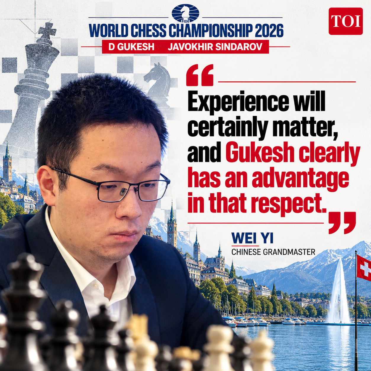 Wei Yi Chess Championship Quote Graphic