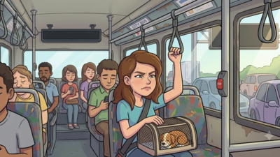 Image: AI The next rest stop is 40 minutes away: Should you hold your pee or find a toilet now?
